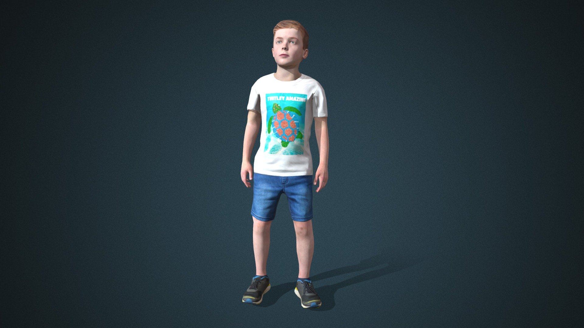 Do you like this model?  Free Download more models, motions and auto rigging tool AccuRIG (Value: $150+) on ActorCore
 

This model includes 2 mocap animations: Kid_idle,Kid_walk normal. Get more free motions

Design for high-performance crowd animation.

Buy full pack and Save 20%+: Kids Vol.2


SPECIFICATIONS

✔ Geometry : 7K~10K Quads, one mesh

✔ Material : One material with changeable colors.

✔ Texture Resolution : 4K

✔ Shader : PBR, Diffuse, Normal, Roughness, Metallic, Opacity

✔ Rigged : Facial and Body (shoulders, fingers, toes, eyeballs, jaw)

✔ Blendshape : 122 for facial expressions and lipsync

✔ Compatible with iClone AccuLips, Facial ExPlus, and traditional lip-sync.


About Reallusion ActorCore

ActorCore offers the highest quality 3D asset libraries for mocap motions and animated 3D humans for crowd rendering 3d model