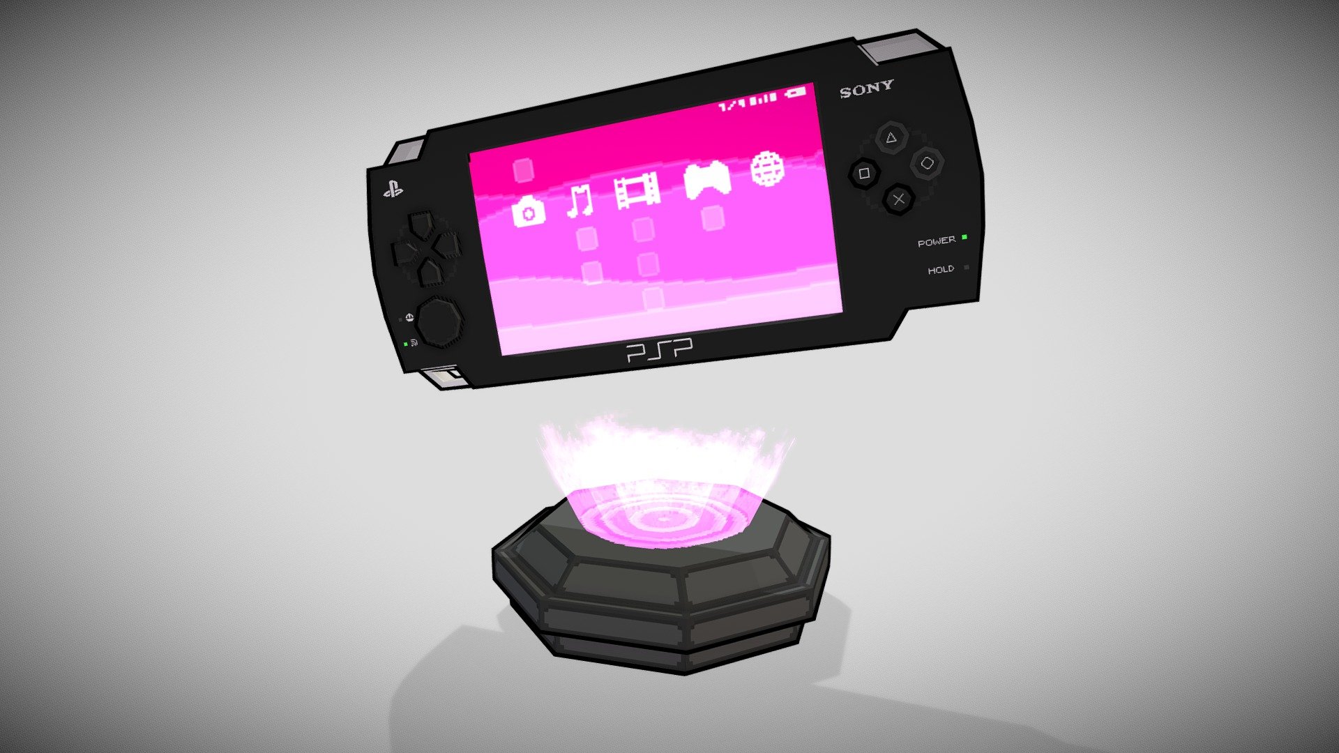 PSP low poly with pixel perfect textures (256 x 256px).

Model number 3 of a collection of 10 low poly models of video game consoles.




3D model: Blender 3.1.2

Textures pixel art: Asesprite 1.3 &amp; Photoshop 2021

Contact: https://www.instagram.com/nagapixart/ - PSP (PlayStation Portable) - 3D model by IamNaga 3d model