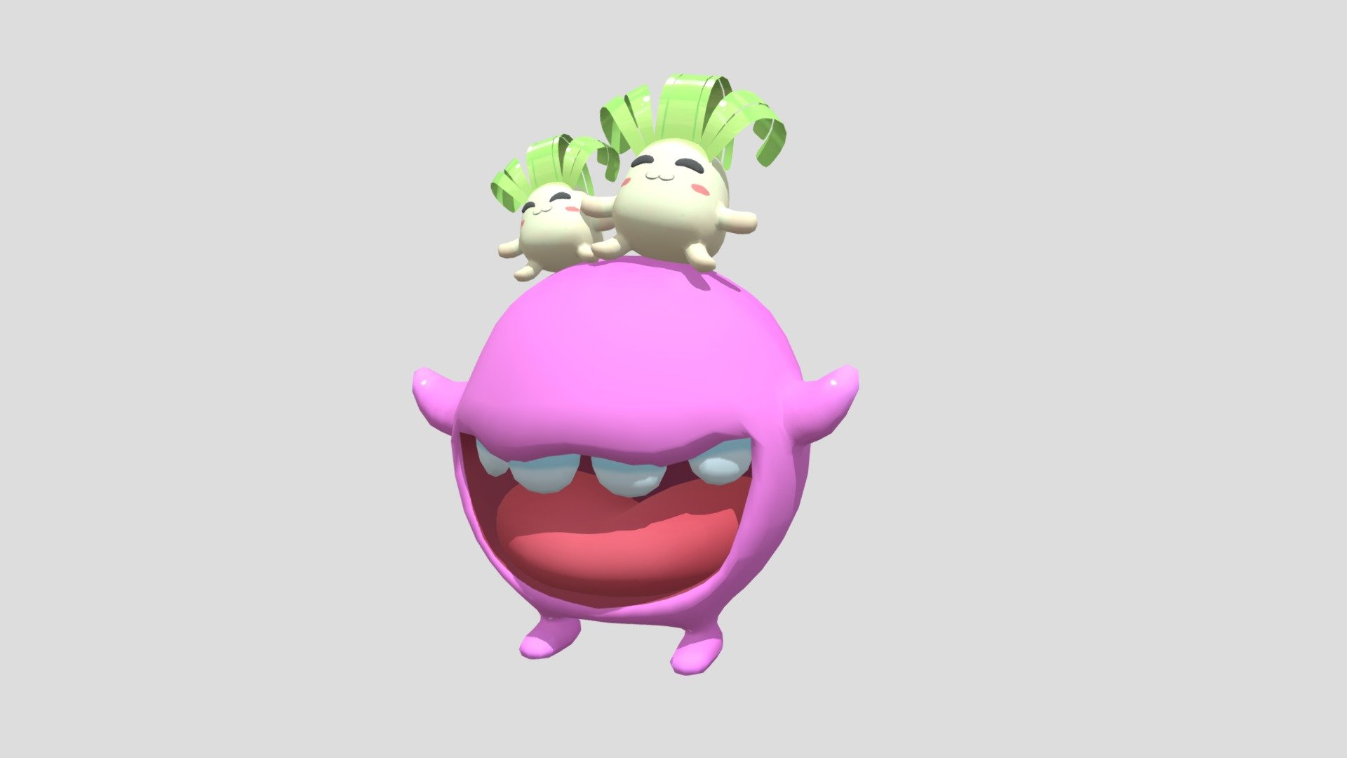 This is a character from a game called LGP Online, i remade him in 3D. @rafadesuyo - Onion Head - 3D model by Rafael (@rafadesuyo) 3d model