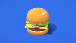 Krabby Patty Deluxe burger, food, toon, cute, happy, small, meat, cartoony, spongebob, bread, hamburger, fastfood, bun, tomato, kawaii, lettuce, cheese, pickles, foods, burgers, onions, cheeseburger, low-poly-model, spongebobsquarepants, bikinibottom, foodtruck, sandwhich, krabbypatty, substancepainter, substance, cartoon, lowpoly, stylized, anime, sesameseeds, meatbun, sandwhiches