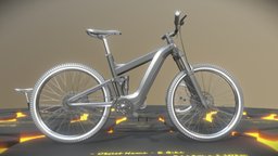 E-Bike Carbon bike, bicycle, frame, cycle, cycling, carbon, biking, 3dhaupt, sport-bike, low-poly, sport, offroad-bike