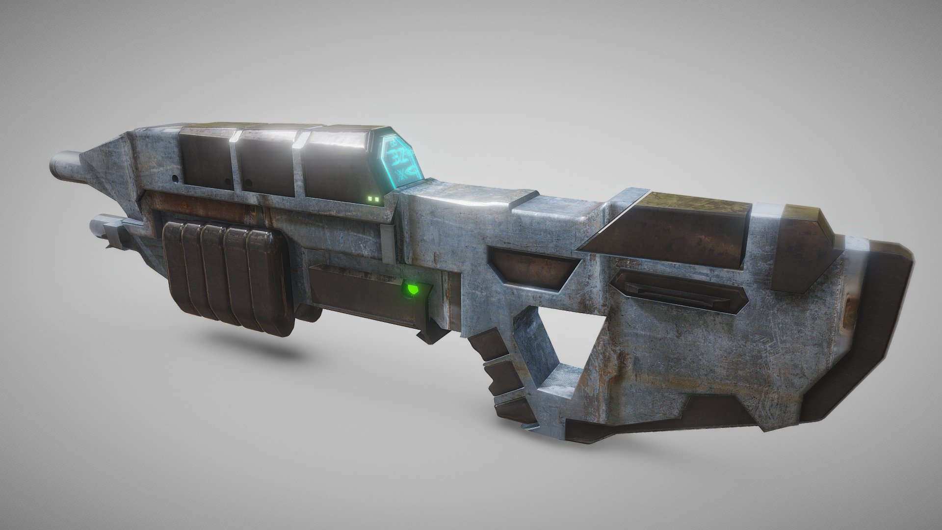 The epic rifle was found near a satellite planet of Ikoria 65. 

The technology was reverse- engineered by Gallex industries during the last 2 years 3d model
