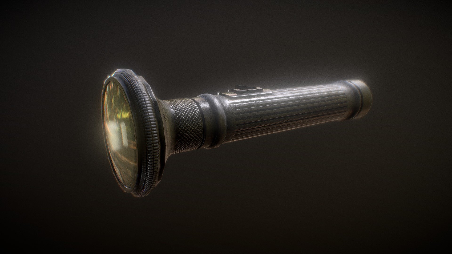 Old flashlight. Not based on any particular manufacturer or model 3d model