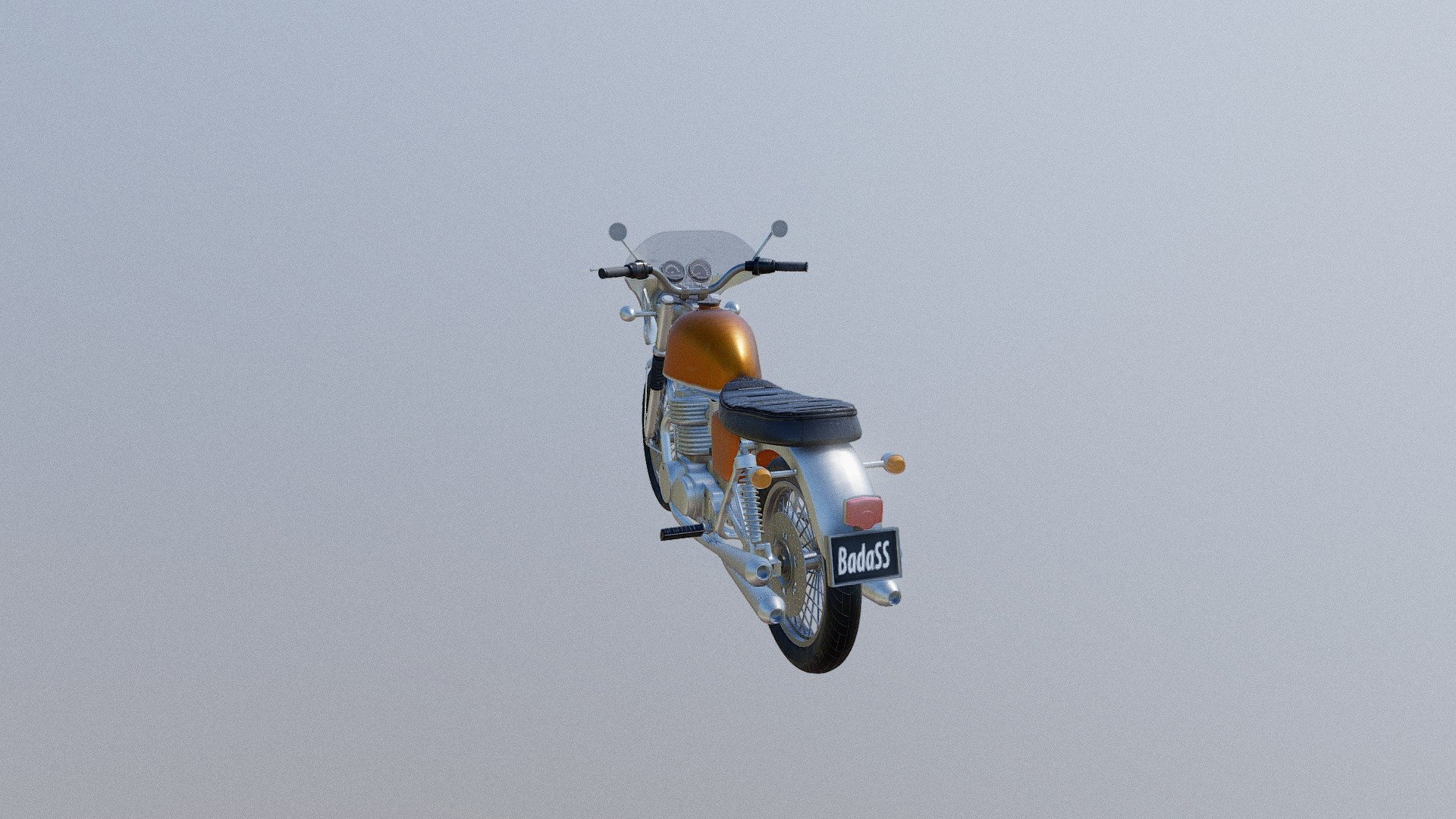 The bike I did for 3D printing purposes and decided to color it a little fast in substance. The disign is based on a &ldquo;Terminator