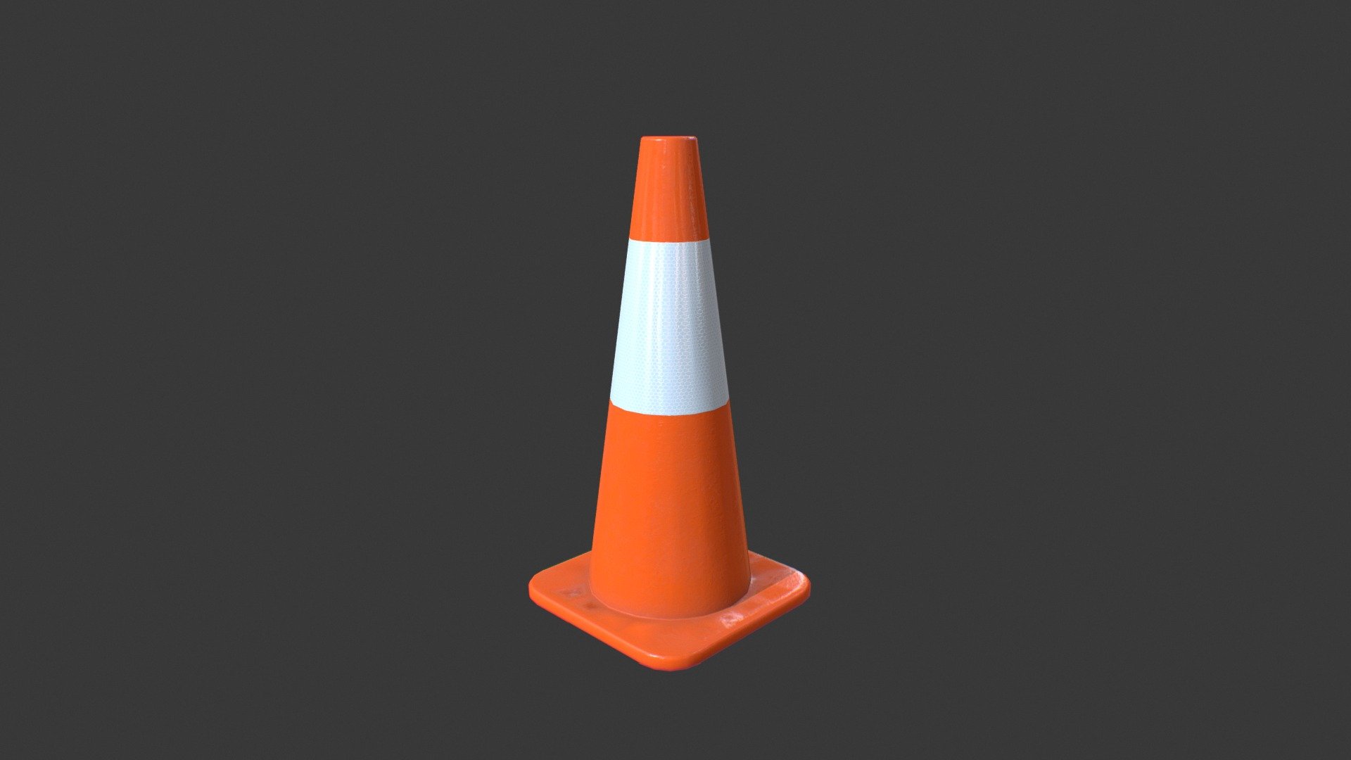 A high quality, low-poly 3d model ready for Virtual Reality (VR), Augmented Reality (AR), games and other real-time apps.

This is a traffic cone which i created, which you can use in game, architecture or ur own project. This traffic cone 3D model contain 2 version of texture which is clean version and dirty version.
Polycount: 784 tris
Texture Format: PNG, BMP
Textures are created using PBR Metalness workflow in Substance Painter.

Following textures map are provided with texture size of 4096x4096px: BaseColor, Roughness, Metalness, Normal_OpenGL, Normal_DX, AO, Glossiness, Specular. However, you can reduce size of the map to suit your project without affect the texture detail.

Repacking or selling by other persons is strictly not allowed! Thank you and appreciated it. CHEERS! - Traffic Cone 1 Low Poly - Buy Royalty Free 3D model by patrickart90 3d model