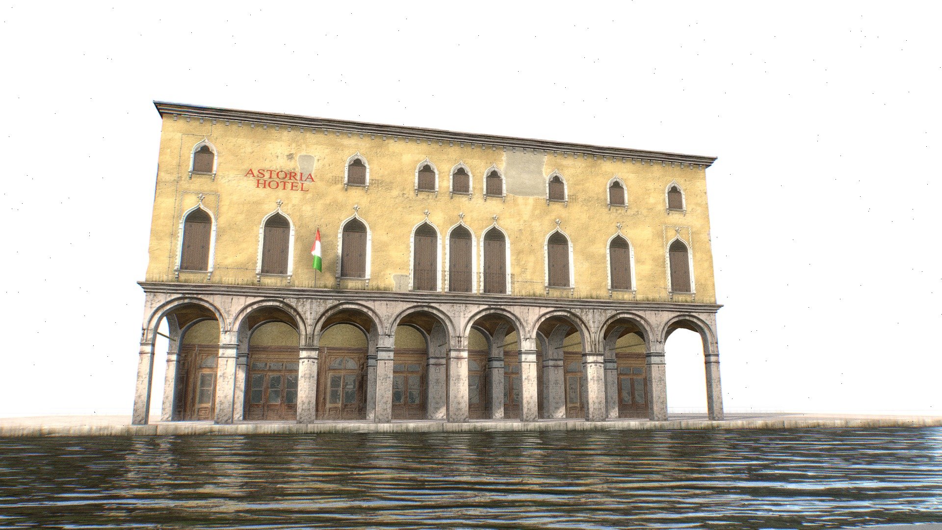 Venice Hotel 3D Model - Venice Hotel - Buy Royalty Free 3D model by Omni Studio 3D (@omny3d) 3d model