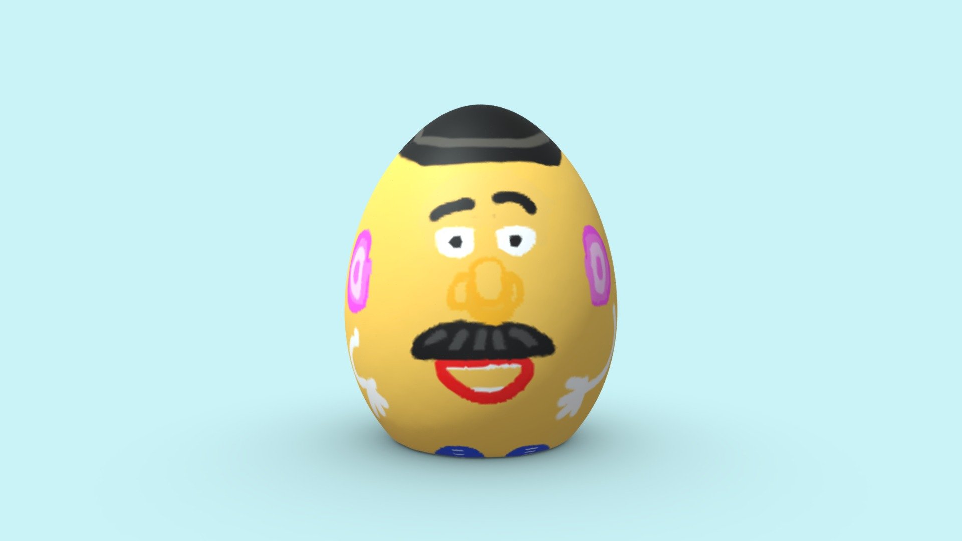 Monsieur Patate easter egg - 3D model by jeanne (@jlenglet) 3d model