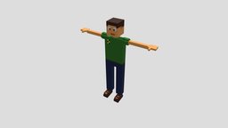 Voxel Man Henry clothes, charactermodel, voxel-3d, voxel, man, characters, voxelart, clothing