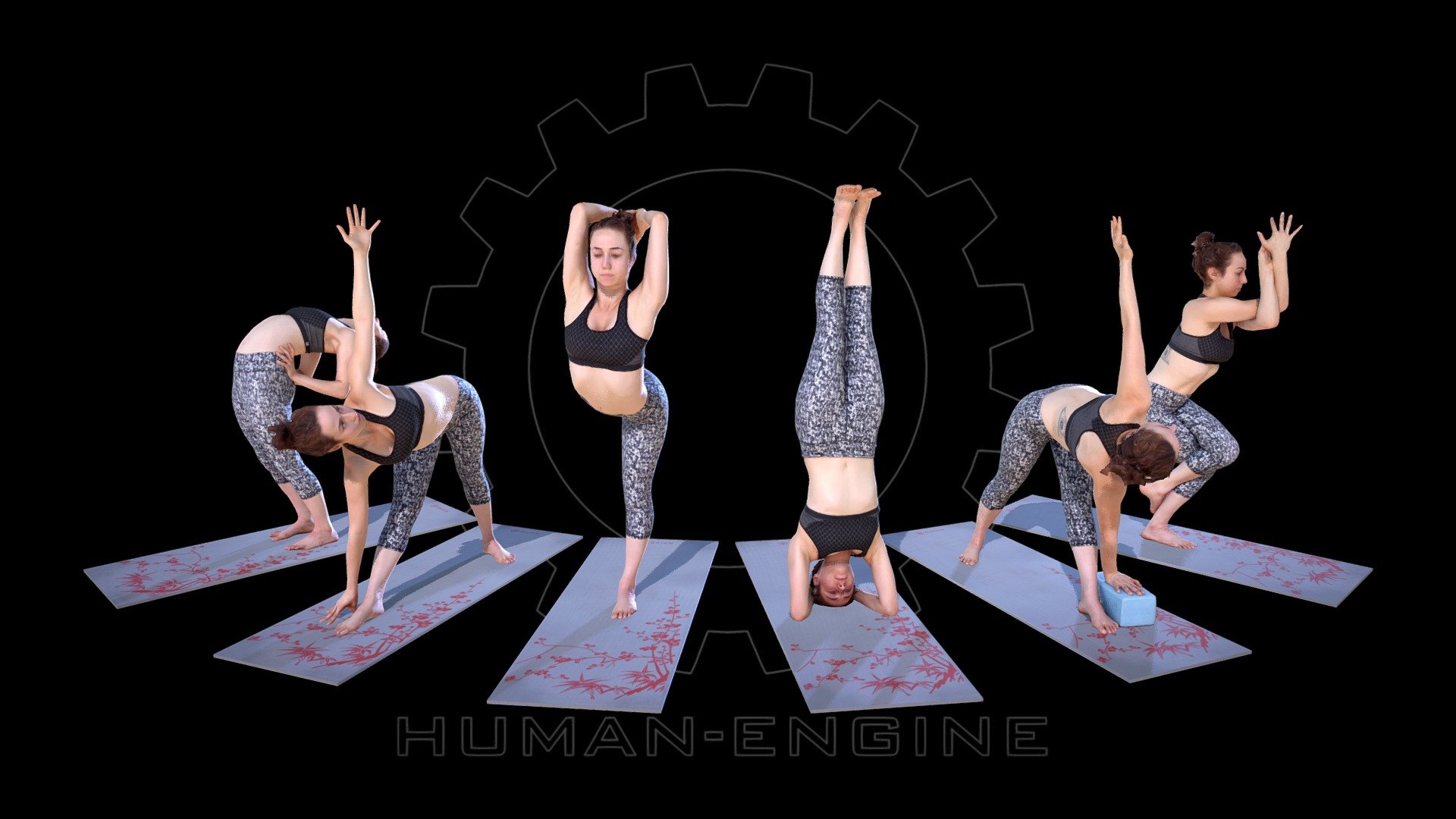 3D Render Of Sexy Yoga Poses Stock Photo, Picture and Royalty Free Image.  Image 2642113.