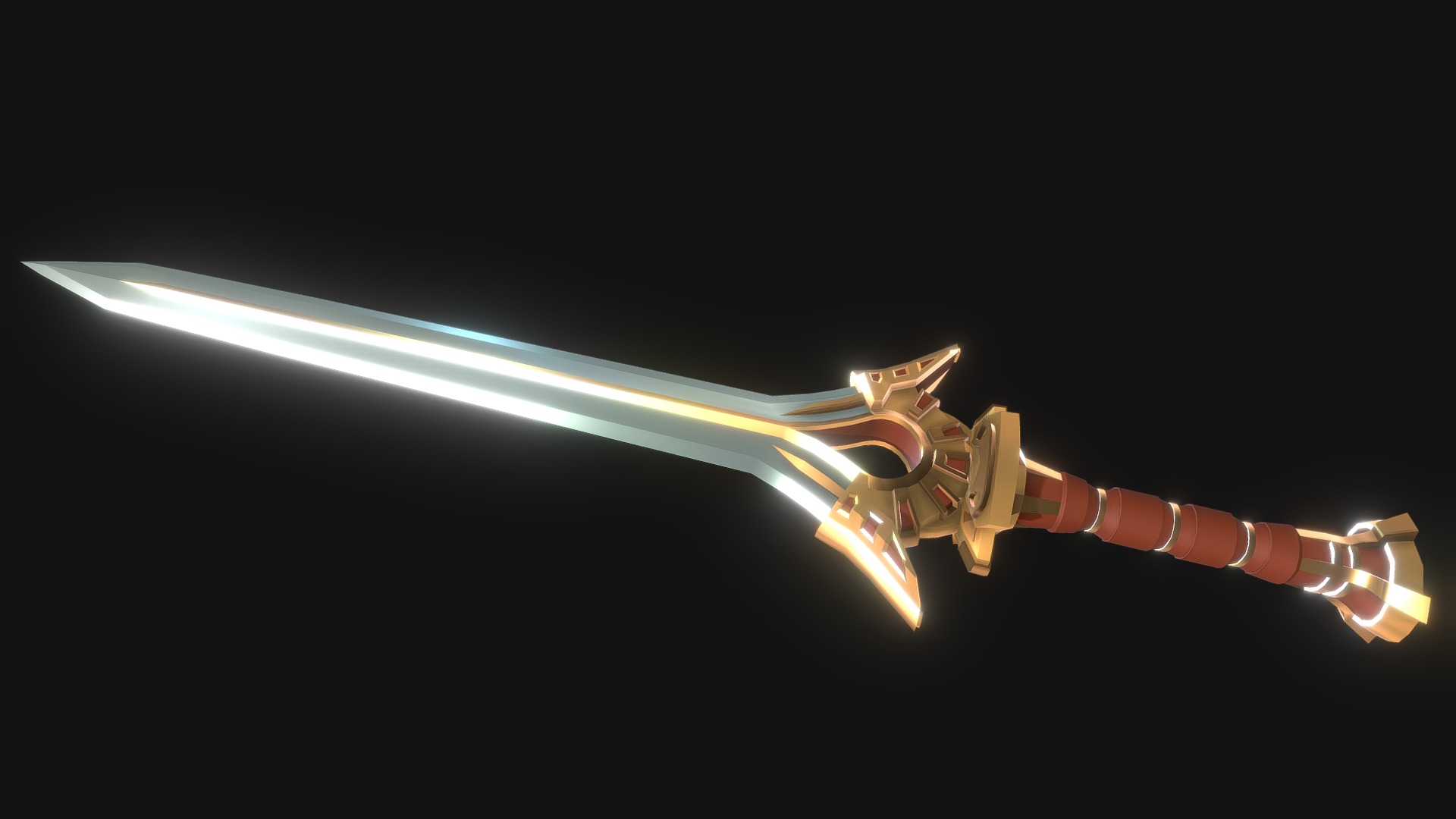 (V-1.42) My style of Falchion from Fire Emblem - Royal Falchion - 3D model by Nathan (@nathanday) 3d model