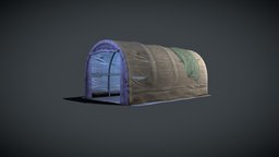 Bunker_Tent tent, bunker, maya, 3dsmax, gameasset, 3dmodel, gameready, bunker-abandoned, bunkertent