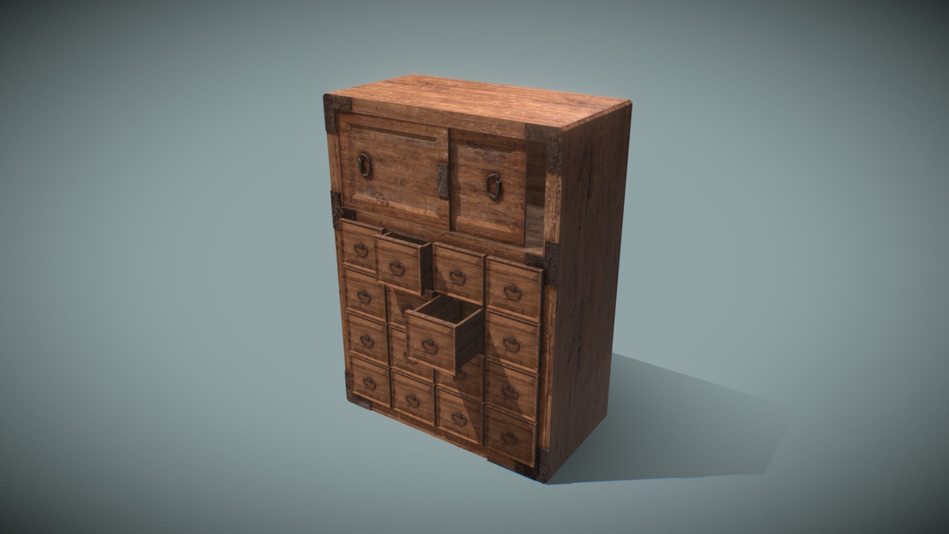 This is Japanese traditional cupboard.

complete texture map.

optimize polygon.

ready for games interior assets 3d model