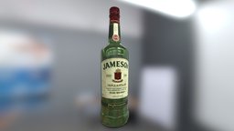 Jameson Whiskey Bottle bar, drink, whiskey, irish, alcohol, jameson, premium, liquor, drunk, bottle, distilled