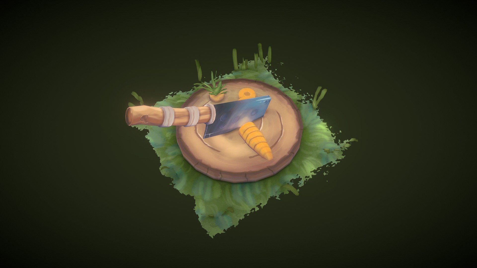 First Time handpainted in substance painter.
with tutorial from stylized station and Maxence Rey-millet.
I'm really happy how it looks and will experiment further :) - Handpainted Cutting Knife - 3D model by Yvette Kooke (@YvetteKooke) 3d model