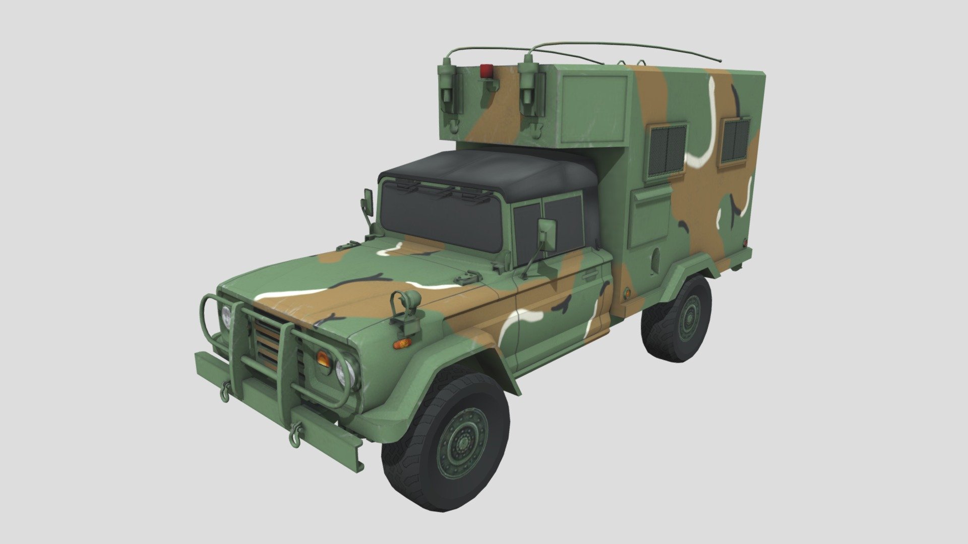 Kia K-313a1 (Fire Direction Center) Artillery commanding vehicle - K-313a1 - 3D model by Uniform008 3d model