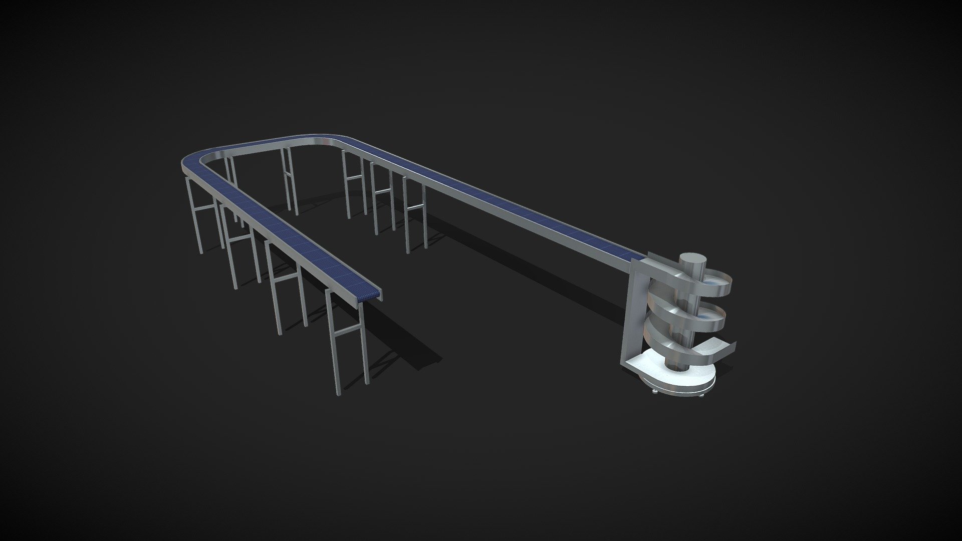 Conveyor and Spiral - Conveyor And Spiral - 3D model by LuminousGroup 3d model