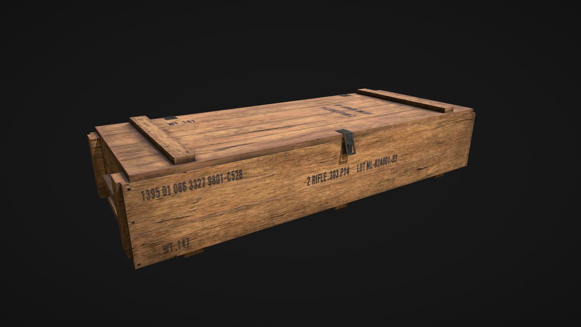 Game ready wooden weapon crate

Software
Blender 
Substance Painter - Weapon Crate - Buy Royalty Free 3D model by Emanuel (@thismanuel) 3d model