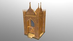 Confessional cathedral, confessional, catolicismo, church, temple, catolicism, reptance