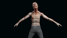 Zombie death, cgtrader, character, zombie