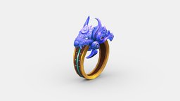 Cartoon boa ring snake, python, equipment, poisonous, lowpolymodel, weapon, game, ring, magic