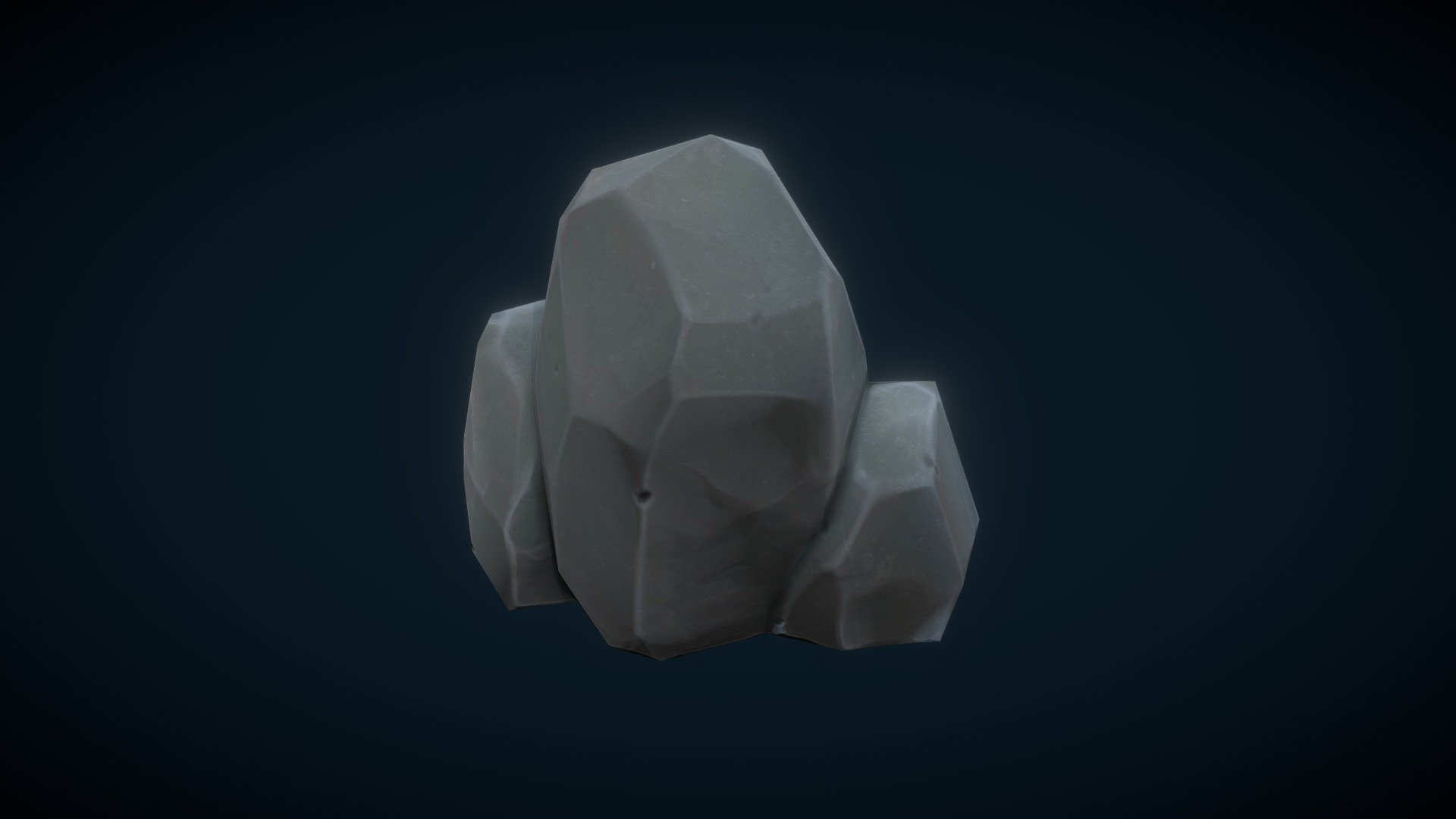 Stylized stone prop. Made in Zbrush with Decimation master, using &ldquo;How I make Stylized Rocks - The modeling and 3D Sculpting Process