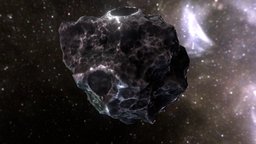 Low Poly Asteroid 001 world, asteroid, planet, moon, sun, meteor, asset, rock, space