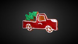 Gingerbread Car tree, christmas, gingerbread, photogrammetry, car, polycam