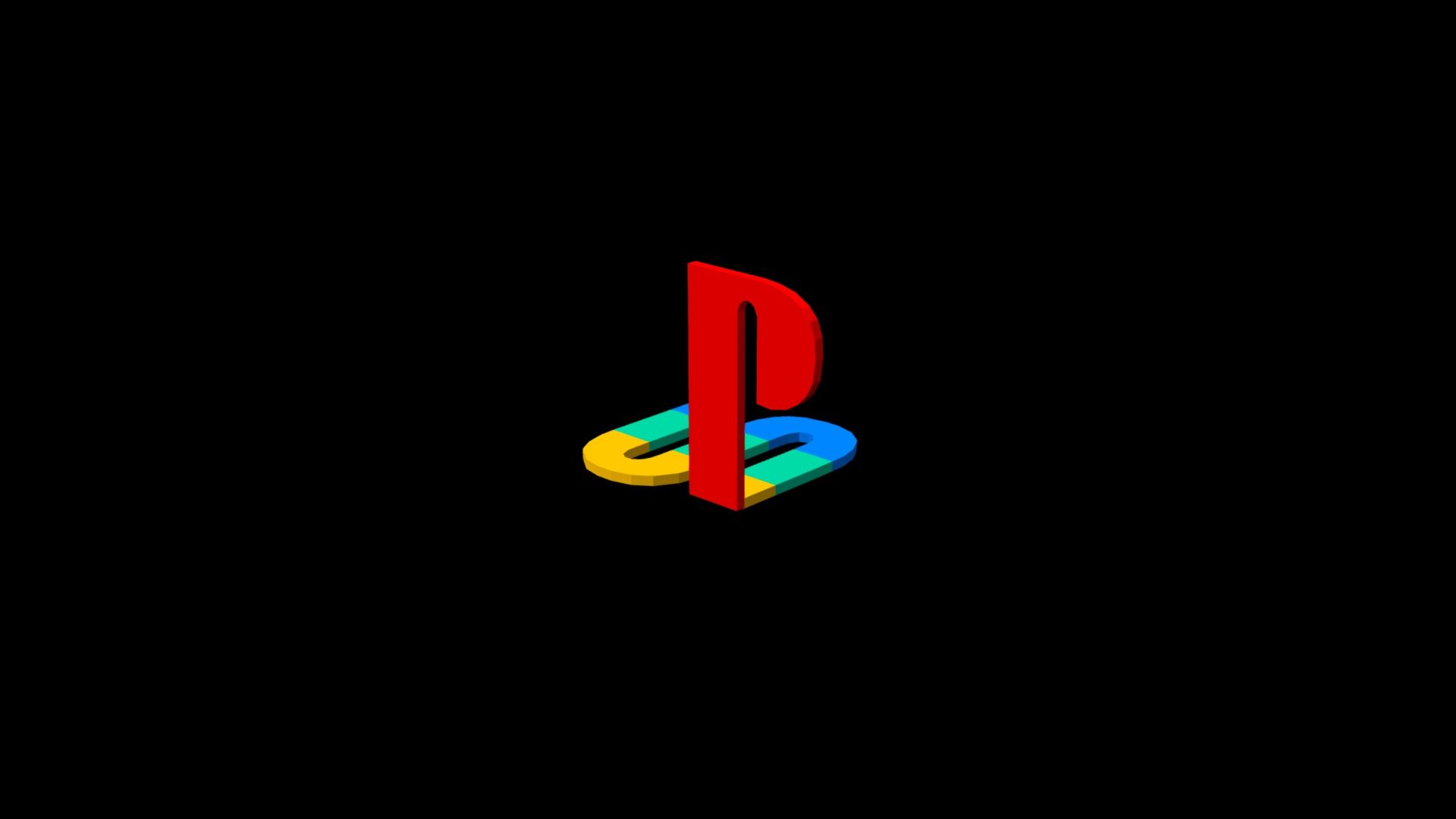 Playstation 1 Logo - Playstation 1 Logo - 3D model by submaniac93 3d model