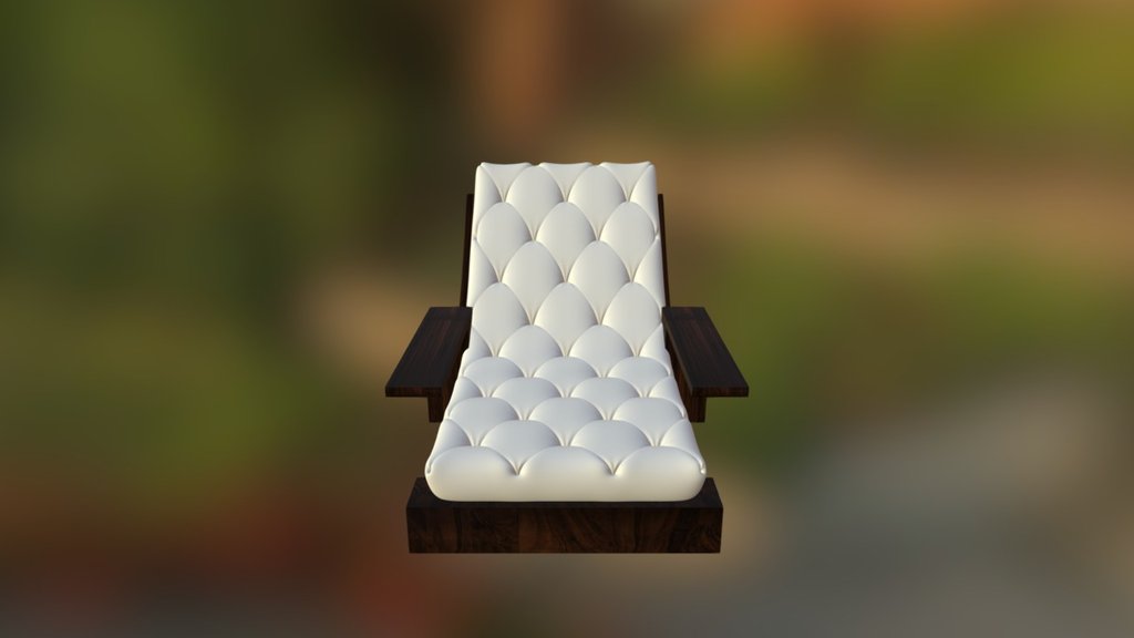 Softie chair, suits for those who wants to chill near the swimming pool - Softie Chair - 3D model by shabrinalailany 3d model