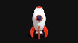 Space Rocket 1 symbol, cute, style, kid, toy, shuttle, future, retro, spacecraft, innovation, speed, flight, travel, icon, launch, start, vector, logo, science, rocket, printable, pictogram, illustration, startup, cosmos, rocketship, cartoon, game, low, poly, design, futuristic, technology, ship, animation, decoration, polygon, simple, space, "spaceship"