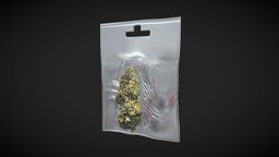 Vacuum-Packed Cannabis Weed Bag
