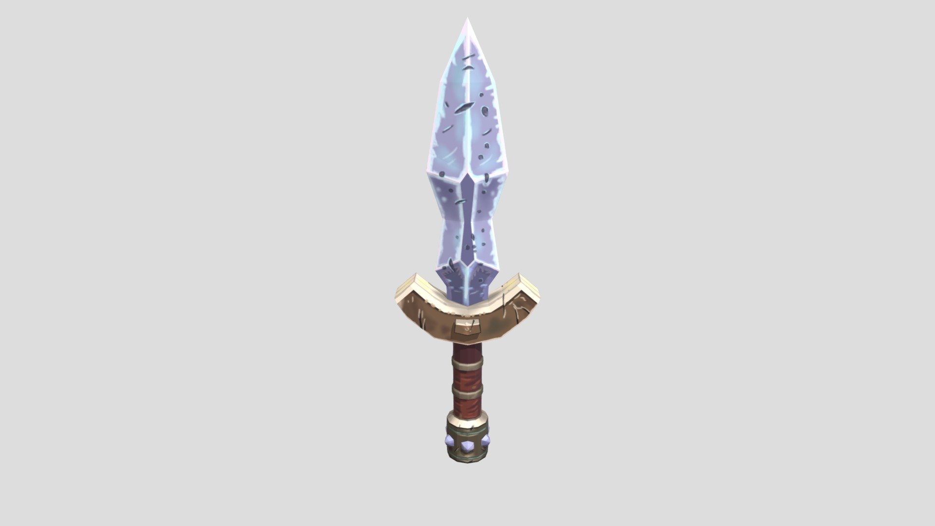 I'm trying to learn texture painting in blender. This is the tutorial I followed: https://www.youtube.com/watch?v=jR7Axe2hbz8 - Dagger - Download Free 3D model by kirirato 3d model