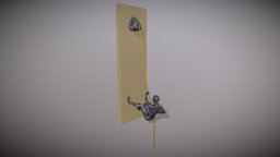 Climber statue wall hanging ornament. hanging, ornament, climber, statue, decoration, interior, wall