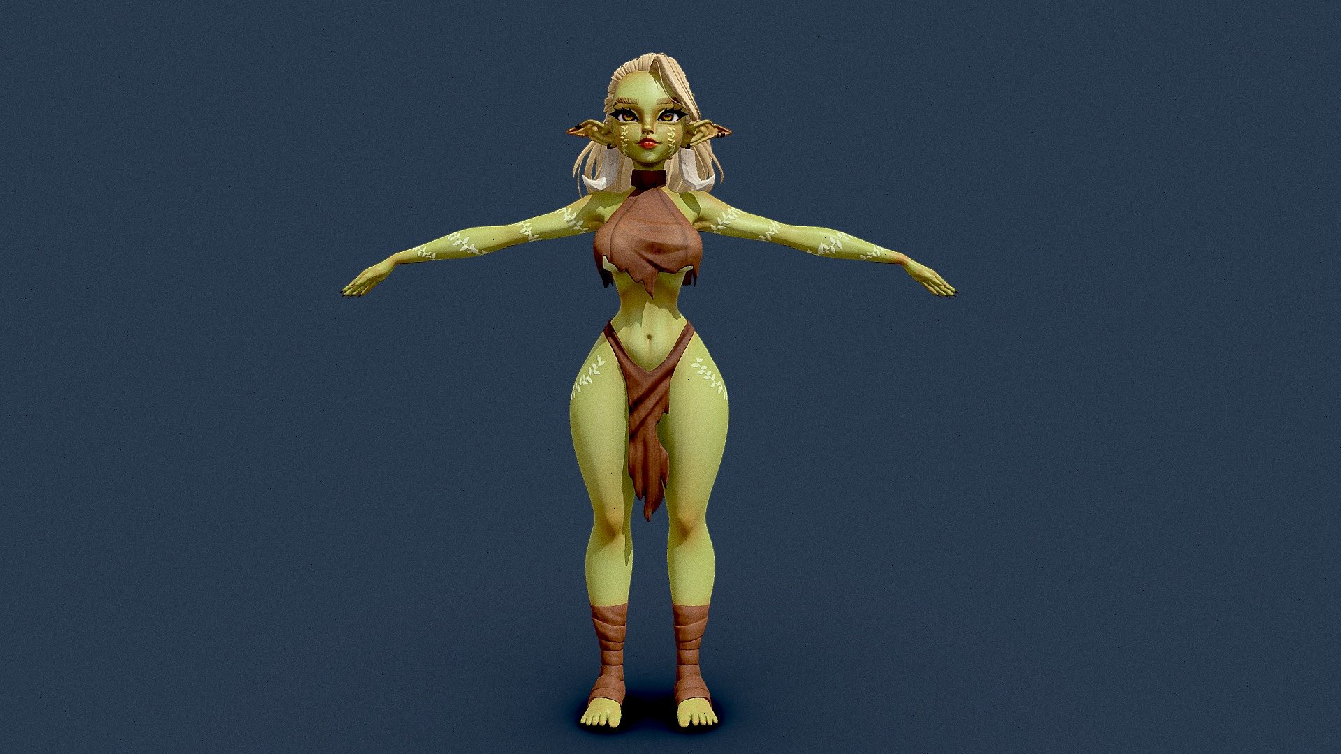 GameReady female оrc сharacter - Buy Royalty Free 3D model by Lirin_w 3d model