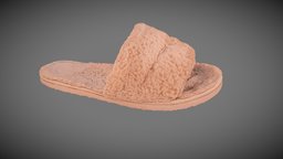 Furry flip flop prop, fashion, used, pink, shoes, 3dscanning, props, furry, flipflop, 3dscanning-photogrammetry-photoscan, asset, 3dscan, home