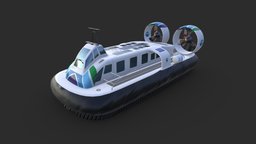 Hovercraft transport, hovercraft, passenger, ship, boat
