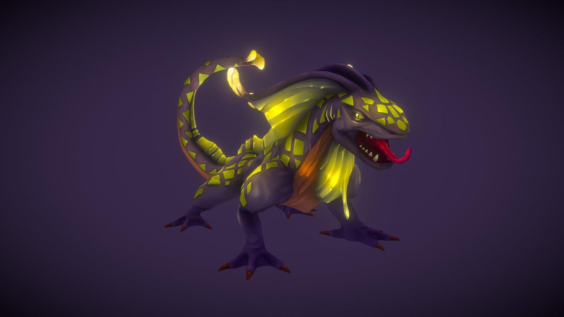 Stylized character for a project.

Software used: Zbrush, Autodesk Maya, Autodesk 3ds Max, Substance Painter - Stylized Fantasy Swamp Gecko - 3D model by N-hance Studio (@Malice6731) 3d model