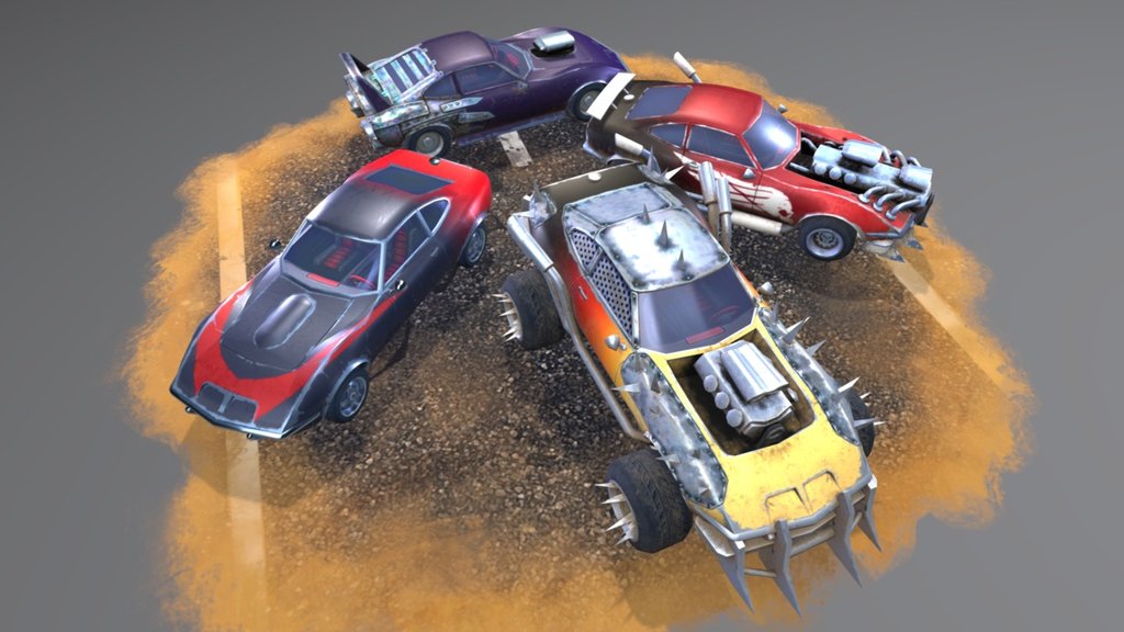 Battle Car Pack Vol 3 - 3D model by Evozon Game Studio (@evozongamestudio) 3d model