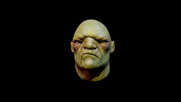 Orc Head orc, substance-painter, creature, zbrush