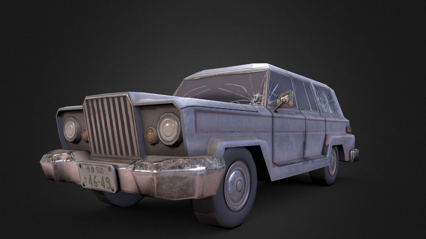 Generic old station wagon.

1024x1024 PBR textures.

3DSMax 2015 and Substance Painter 2 3d model