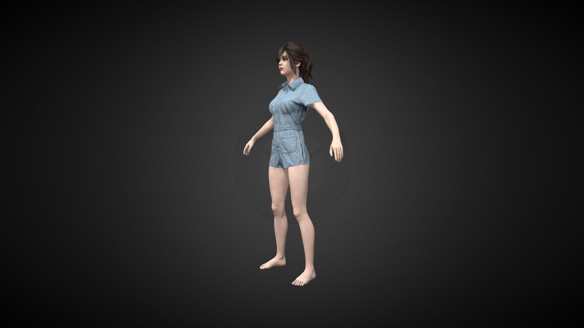 Please watch DEMO first：https://youtu.be/G1D4Glsus_8

Can be arbitrarily matched
Out of the box（Topoed，UV，Rigged）
Game Ready（Unreal，Unity）
8K High Quality Texture（Diffuse，Normal）
Easy for Cloth Simulation
 - Woman Denim suit - Buy Royalty Free 3D model by MetaClouth 3d model