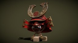 Sengoku samurai toy war helmet toy, samurai, sengoku-period, helmet-3d-model, helmet, samurai-helmet