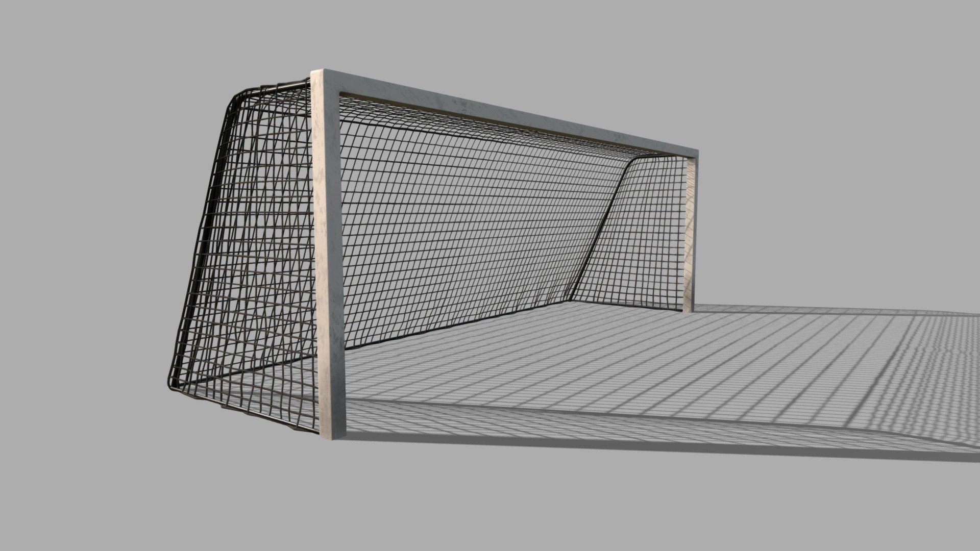 The Retro styled football goal from the 1980s.

The net is black and also modelled. You can change it to white.

Fbx format

Containing 2 Materials:

Bar
Net - Football Goal - Retro Style - Buy Royalty Free 3D model by Dávid Ludvig (@davidludvig) 3d model