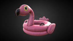 Inflatable Flamingo pink, pool, inflatable, flamingo, substancepainter, substance