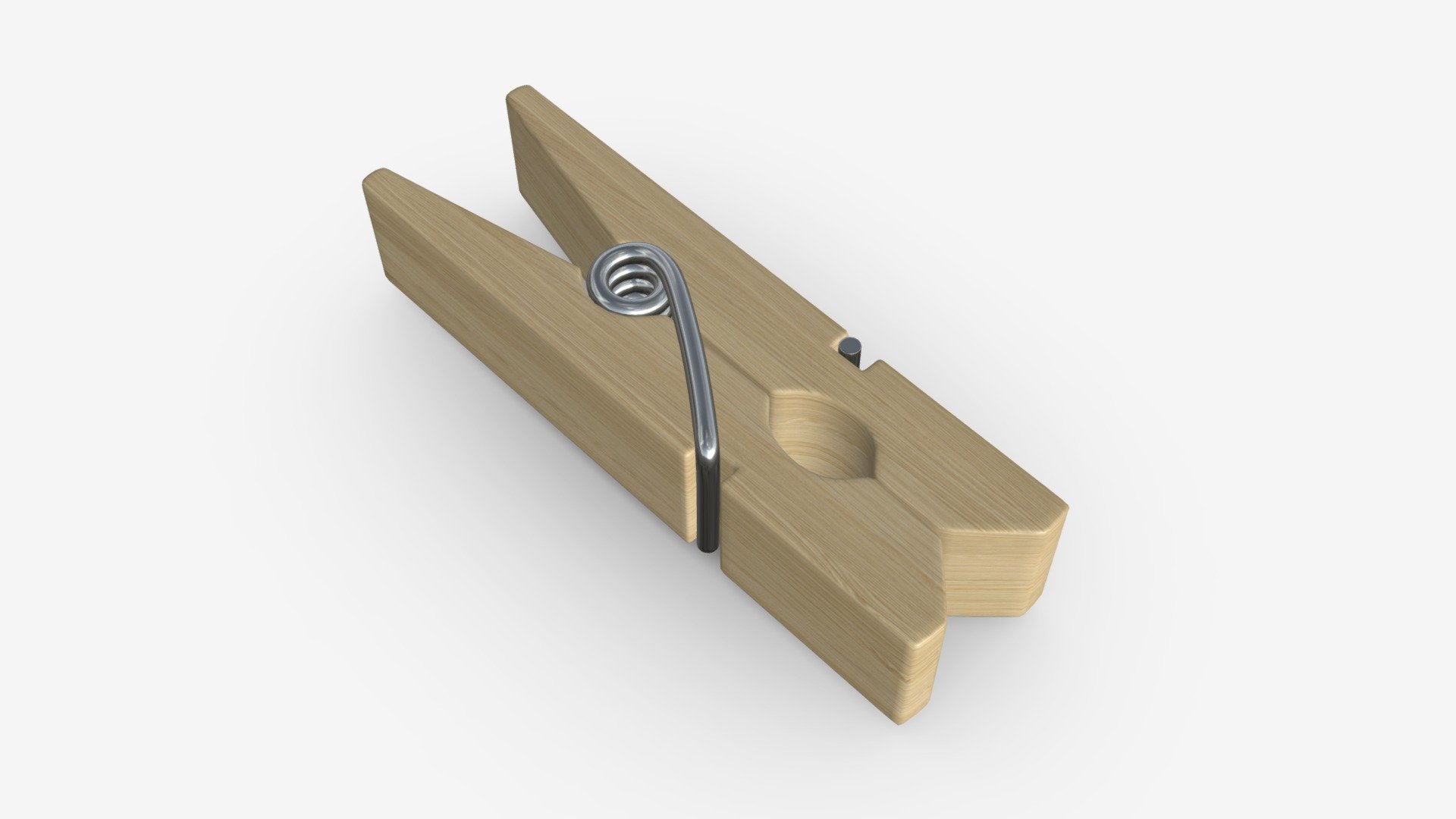Wooden peg clothespin - Buy Royalty Free 3D model by HQ3DMOD (@AivisAstics) 3d model