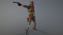 Steampunk Ranger steampunk, cowboy, ranger, wild-west, weapon