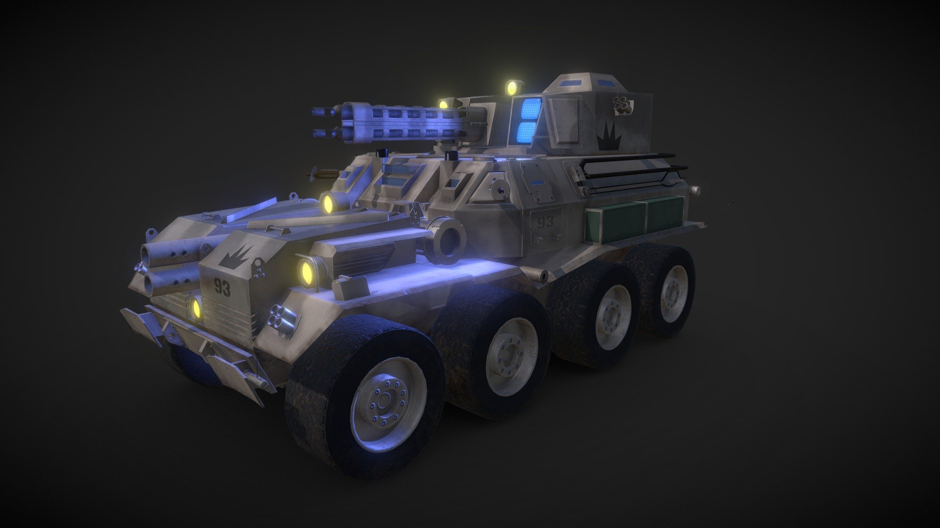 Original concept by Nikolay Chastokol: https://www.artstation.com/artwork/rGWn2 - Heavy Armored Vehicle lp Model - Buy Royalty Free 3D model by JPrian94 3d model