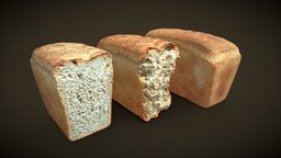 🍞 Буханка | Brick Bread [Photogrammetry] food, bread, loaf, products, downloadable, foodscan, 4k-textures, photoscan, photogrammetry, scan, 3dscan, free, kiriengine, brickbread
