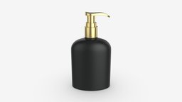 Cosmetics bottle mockup 08 product, care, packaging, template, clean, dispenser, mockup, gel, soap, cosmetic, lotion, 3d, pbr, design, bottle, container, plastic