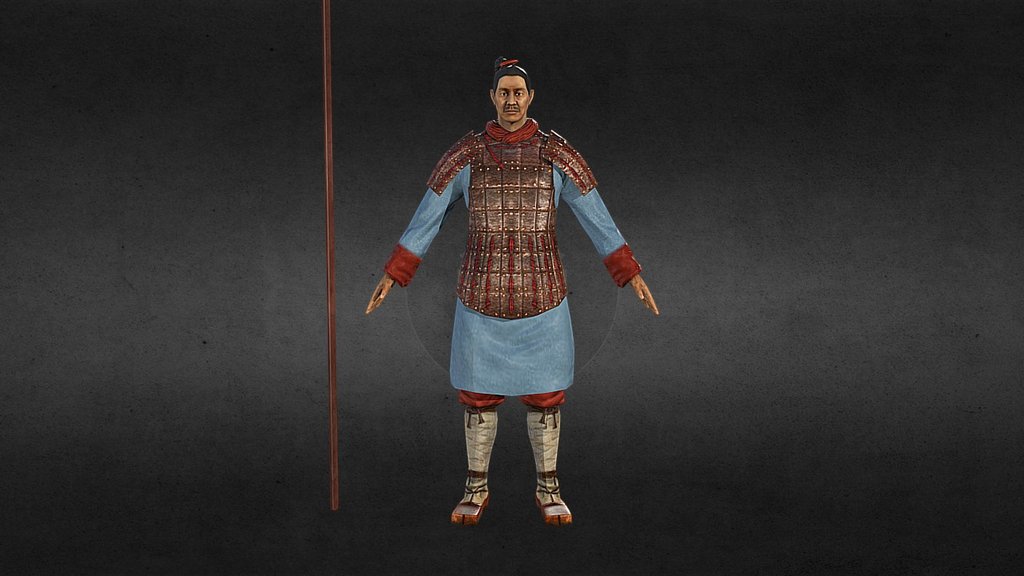 2405 tris,
512px textures

Game character based on Chinese warriors from Jin dynasty with Ji (dagger-axe with spear) as a main weapon 3d model